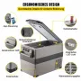 VEVOR Tragbare Kühlbox 45 L Auto Kühlschrank Kompressor-Kühlbox Mini-Kühlschrank Elektrische Gefrierbox Gefrierschrank für Auto Camping Lkw Boot
