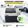 VEVOR Kompressor-Kühlbox 40 L mit App-Steuerung und Rädern für Unterwegs, -20 bis 20 °C, 12/24 V DC und 120/240 V AC, Tragbarer Auto-Kühlschrank mit USB-Anschluss für Camping, Wohnmobil, Boot und Lkw