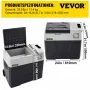 VEVOR 50L Autokühlschrank Kompressorkühlbox Edelstahl Urlaub Isolierbox Mini Kühlschrank Kühlbox Auto und Steckdose