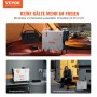 VEVOR 2 kW Dieselheizung 12 V/24 V All in One Diesel-Luftheizung, mit Bluetooth-App-Steuerung & Fernbedienung & Anzeigebildschirm & CO-Alarm, schnell aufheizende tragbare vertikale Dieselheizung