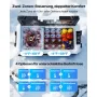 VEVOR Kompressor Kühlbox 12/24 V DC 100–240 V AC, Autokühlschrank 55 L mit App-Steuerung & Rädern & 2 Temperaturzonen (-20 °C bis 20 °C), Tragbarer Kühlschrank für Wohnmobile Boote Camping Angeln