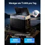 VEVOR Kompressor Kühlbox 12/24 V DC 100–240 V AC, Autokühlschrank 55 L mit App-Steuerung & Rädern & 2 Temperaturzonen (-20 °C bis 20 °C), Tragbarer Kühlschrank für Wohnmobile Boote Camping Angeln