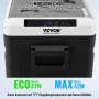 VEVOR tragbarer 36 L Autokühlschrank mit Eisherstellungsfunktion12 V & Einzelzone, einstellbar -20 °C bis 20 °C, Kompressorkühler für Camping, Auto, Wohnmobil