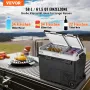 VEVOR Tragbarer Autokühlschrank, 12-Volt-Autokühlschrank, 58 l / 61,5 QT tragbarer Zweizonen-Gefrierschrank, -20 °C bis 20 °C einstellbare Temperatur, Kompressorkühler für Zuhause, Outdoor, Camping