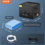 VEVOR 1 5L Ultraschallreiniger, 360 W digitales Ultraschallreinigungsgerät mit Schonmodus, 40 kHz industrieller Ultraschallreiniger mit Heizung und Timer für Halter, Schmuck, Werkzeuge