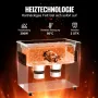 VEVOR 3 L Ultraschallreiniger 120 W digitales Ultraschallreinigungsgerät mit Schonmodus & verbesserter Entgasung, 40 kHz industrieller Schmuckreiniger mit Heizung & Timer, für Brillen Uhren Schwarz