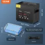VEVOR 3 L Ultraschallreiniger 120 W digitales Ultraschallreinigungsgerät mit Schonmodus & verbesserter Entgasung, 40 kHz industrieller Schmuckreiniger mit Heizung & Timer, für Brillen Uhren Schwarz