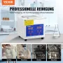 VEVOR Professioneller Ultraschallreiniger, 1,3 L Ultraschall-Schmuckreiniger mit digitalem Timer und Heizung, Edelstahl-Industrie-Schallreiniger 40 kHz für Brillen, Uhren, Ringe, Kleinteile