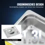 VEVOR Professioneller Ultraschallreiniger, 1,3 L Ultraschall-Schmuckreiniger mit digitalem Timer und Heizung, Edelstahl-Industrie-Schallreiniger 40 kHz für Brillen, Uhren, Ringe, Kleinteile
