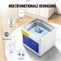 VEVOR Professioneller Ultraschallreiniger, 1,3 L Ultraschall-Schmuckreiniger mit digitalem Timer und Heizung, Edelstahl-Industrie-Schallreiniger 40 kHz für Brillen, Uhren, Ringe, Kleinteile