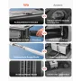 VEVOR Dieselheizung 5-8KW DC 12 V/24 V, tragbarer All in One Diesel-Lufterhitzer mit Bluetooth-App-Steuerung & Fernbedienung & LCD-Bildschirm, Trolley-Design, 5 L Kraftstofftank für Lkw