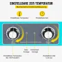 VEVOR Knob Control Ultrasonic Ultraschallreiniger 10L, Ultraschall Reinigungsgerät, Schmuckreiniger Ultraschall digitaler Ultraschallreiniger Ultraschallreinigungsgerät Brille Schmuck Reinigung