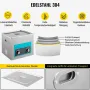 VEVOR Knob Control Ultrasonic Ultraschallreiniger 10L, Ultraschall Reinigungsgerät, Schmuckreiniger Ultraschall digitaler Ultraschallreiniger Ultraschallreinigungsgerät Brille Schmuck Reinigung