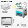 VEVOR Knob Control Ultrasonic Ultraschallreiniger 15L, Ultraschall Reinigungsgerät mit Heizung, Schmuckreiniger Ultraschall 230 V, Digitaler Ultraschallreiniger 400 W Ultraschallreinigungsgerät 40 kHz