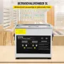VEVOR 3 L Verbesserter Ultraschallreiniger (200 W Heizung, 120 W Ultraschall) Professioneller digitaler Labor-Ultraschall-Teilereiniger mit Heizungstimer für die Reinigung von Schmuckgläsern