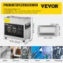 VEVOR 3 L Verbesserter Ultraschallreiniger (200 W Heizung, 120 W Ultraschall) Professioneller digitaler Labor-Ultraschall-Teilereiniger mit Heizungstimer für die Reinigung von Schmuckgläsern