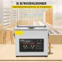 VEVOR 6L Verbesserter Ultraschallreiniger (200 W Heizung, 180 W Ultraschall) Professioneller digitaler Labor-Ultraschall-Teilereiniger mit Heizungstimer für die Reinigung von Schmuck, Brillen