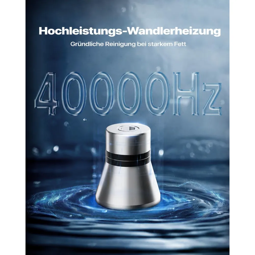 VEVOR Ultraschallreiniger professionelles Ultraschallreinigungsgerät mit Drehknopfsteuerung 6 L, Reinigungsgerät mit Korb & Reinigungskugel, Ultraschallgerät für Uhren Rasierer Schmuck Münzen