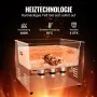 VEVOR Ultraschallreiniger 15 L professionelle 360 W Reinigungsmaschine mit Timer & Heizung, digitaler 40 kHz Ultraschallreiniger mit Korb für Uhrgläser Schmuckhalter Industrieteile Werkzeuge Silber