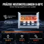 VEVOR Ultraschallreiniger 15 L professionelle 360 W Reinigungsmaschine mit Timer & Heizung, digitaler 40 kHz Ultraschallreiniger mit Korb für Uhrgläser Schmuckhalter Industrieteile Werkzeuge Silber