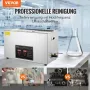 VEVOR Ultraschallreiniger Ultraschall Edelstahl-Reinigungsgerät 600 W, 30 L Ultraschallreinigungsgerät mit digitaler Anzeige 0-30 Min, Reinigung Ultraschall für Schmuck, Brillen, Uhren usw.