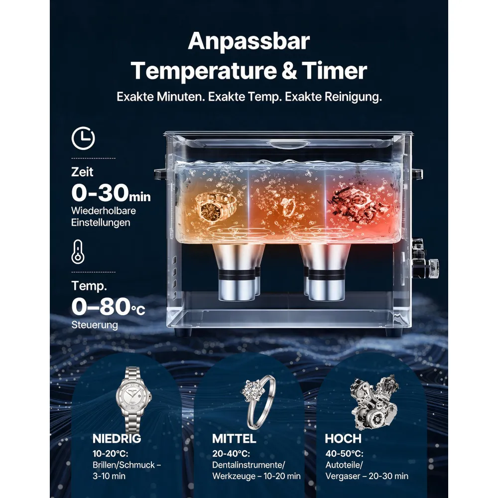 VEVOR 15 L Ultraschallreiniger, professionelle Ultraschallreinigungsmaschine mit Reinigungskorb & Digitalanzeige, 240 W Edelstahl 40 kHz Industrielle Reinigungsmaschine für Teile Vergaser Instrumente