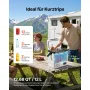 VEVOR Kompressor Kühlbox 12 L, Elektrischer Autokühlschrank mit Griff, -20 °C bis 20 °C, 12/24 V DC und 100-240 V AC, Tragbare Kühlbox für Camping, Reisen, Lkw, Wohnmobil und Boot