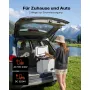 VEVOR Kompressor Kühlbox 12 L, Elektrischer Autokühlschrank mit Griff, -20 °C bis 20 °C, 12/24 V DC und 100-240 V AC, Tragbare Kühlbox für Camping, Reisen, Lkw, Wohnmobil und Boot