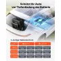 VEVOR Kompressor Kühlbox 13 L, Elektrischer Autokühlschrank, Mini Kühlbox -6 °C bis 10 °C, 12/24 V DC, Tragbarer Reisekühlschrank für Camping, Reisen, Auto, Lkw, Wohnmobil, SUV und Boot