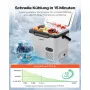 VEVOR Kompressor Kühlbox 18 L, Elektrischer Autokühlschrank mit Griff, -20 °C bis 20 °C, 12/24 V DC und 100-240 V AC, Tragbare Kühlbox für Camping, Reisen, Lkw, Wohnmobil und Boot