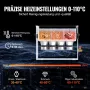 VEVOR 10 L Ultraschallreiniger mit Heiztimer & Korb, professionelle digitale Schallkavitationsmaschine, 240 W Reinigungsmaschine für Laborwerkzeuge Metallteile Vergaser Messing Autoteile Motorteile