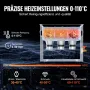 VEVOR Ultraschallreiniger mit Heiztimer & Korb 6 L professionelle digitale Schallkavitationsmaschine, 180 W Reinigungsmaschine für Uhreninstrumente Brillen Münzen Metallteile Werkzeuge