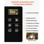 VEVOR Kompressor Kühlbox 22 L,12/24V DC Elektrische Gefrierbox mit App-Steuerung, 100–240 V AC Autokühlschrank für Camping Reisen Lastkraftwagen Angeln, 45 W Thermoelektrische Kühlbox Tragbar