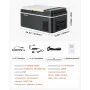 VEVOR Kompressor Kühlbox 22 L,12/24V DC Elektrische Gefrierbox mit App-Steuerung, 100–240 V AC Autokühlschrank für Camping Reisen Lastkraftwagen Angeln, 45 W Thermoelektrische Kühlbox Tragbar