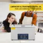 VEVOR Limpiador Ultrasónico de Doble Frecuencia de 22 L con Calentador para Piezas de Joyería Anillo Gafas Placa de Circuito de Registro de Dentadura, 28/40 KHz