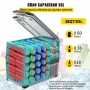 VEVOR Refrigerador para Coche 55 L Mini Caja del Congelador Caja Fresca Mini Frigorífico Coche Mini Nevera -20 a 20 ℃ para Camping Caravanas Picnics Festivales