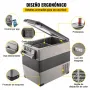 VEVOR Refrigerador para Coche 55 L Mini Caja del Congelador Caja Fresca Mini Frigorífico Coche Mini Nevera -20 a 20 ℃ para Camping Caravanas Picnics Festivales