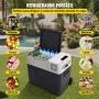 VEVOR Nevera Termoeléctrica Portátil 50 L Nevera de Viaje para Coche Nevera Portátil Eléctrica de Viaje para Coche Mini Refrigerador para Coche Mini Nevera para Bebidas con LCD