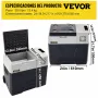 VEVOR Nevera Termoeléctrica Portátil 50 L Nevera de Viaje para Coche Nevera Portátil Eléctrica de Viaje para Coche Mini Refrigerador para Coche Mini Nevera para Bebidas con LCD