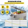 VEVOR Nevera Portátil 35 L Nevera de Viaje para Coche Nevera Portátil Eléctrica de Viaje para Coche Mini Refrigerador para Coche Mini Nevera para Bebidas con LCD