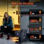 VEVOR Calentador Diésel Vertical de 5-8KW Todo en Uno de 12 V/24 V, Control por Aplicación Bluetooth, Control Remoto y Pantalla Visualización, Alarma de CO, Calentamiento Rápido para Vehículos, Garaje