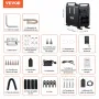VEVOR Calentador Diésel Vertical de 5-8KW Todo en Uno de 12 V/24 V, Control por Aplicación Bluetooth, Control Remoto y Pantalla Visualización, Alarma de CO, Calentamiento Rápido para Vehículos, Garaje