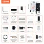 VEVOR Calentador Diésel Portátil 2 kW Todo en Uno de 12 V/24 V, con Control por Aplicación Bluetooth, Control Remoto y Pantalla de Visualización, Alarma de CO, Calentamiento Rápido para Vehículos
