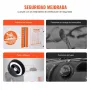 VEVOR Calentador Diésel Portátil 5-8KW Todo en Uno 12 V/24 V, con Control por Aplicación Bluetooth, Control Remoto y Pantalla de Visualización, Alarma de CO, Calentamiento Rápido Vehículos y Exteriores