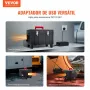 VEVOR Calentador Diésel Portátil de 5-8KW Todo en Uno de 12 V/24 V, con Control por Aplicación Bluetooth, Control Remoto y Pantalla de Visualización, Alarma de CO, para Vehículos y Garajes, Negro