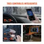 VEVOR Calentador Diésel Portátil de 5-8KW Todo en Uno de 12 V/24 V, con Control por Aplicación Bluetooth, Control Remoto y Pantalla de Visualización, Alarma de CO, para Vehículos y Garajes, Negro
