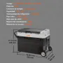 VEVOR Nevera Eléctrica Portátil de 38 L Nevera Portátil para Coche 12/24 V CC 100-240 V CA Nevera de Una Zona para Coche 0,708 kW.h -20 °C a 10 °C Congelador Ajustable para Camión Barco Camping