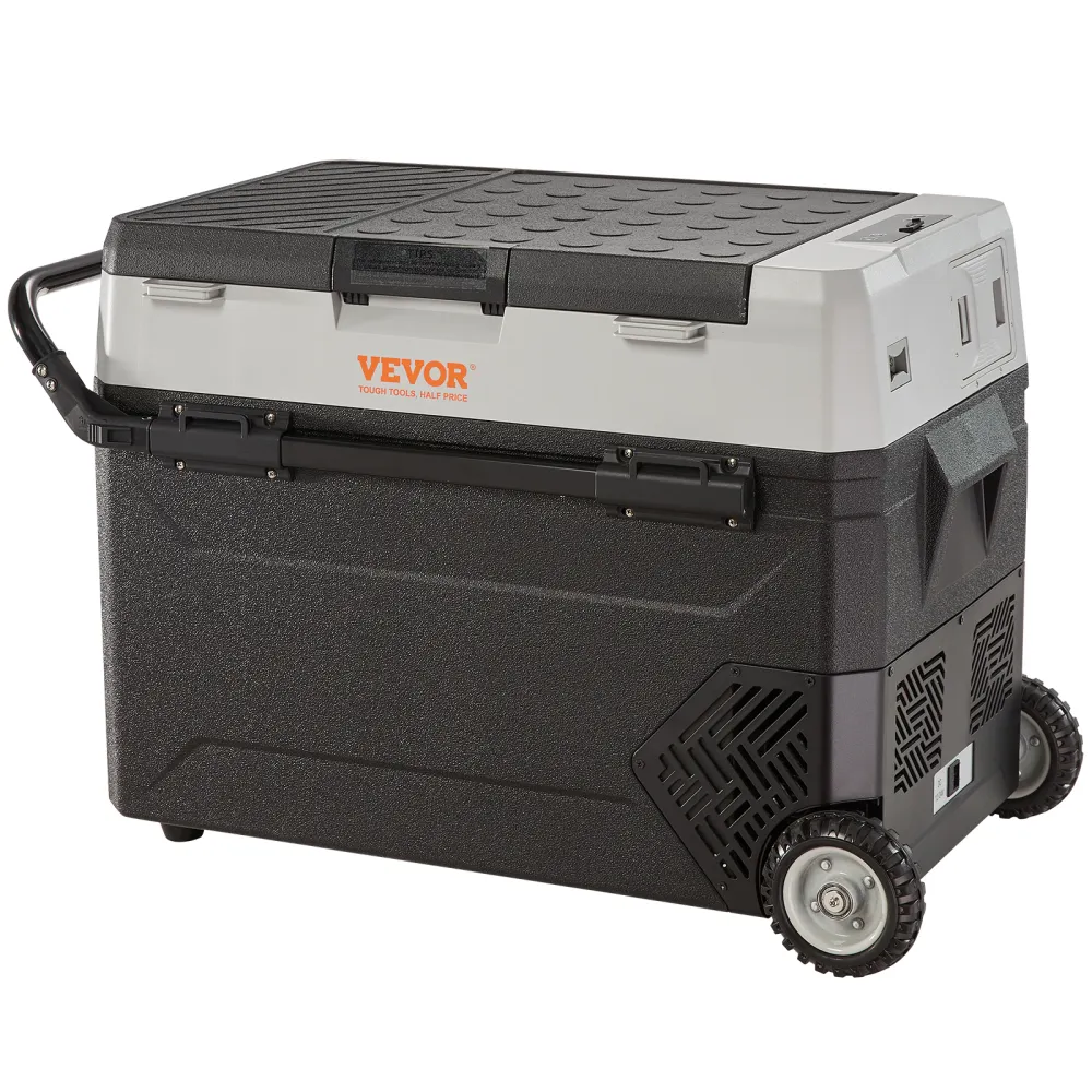 VEVOR Nevera Eléctrica Portátil de 38 L Nevera Portátil para Coche 12/24 V CC 100-240 V CA Nevera de Una Zona para Coche 0,708 kW.h -20 °C a 10 °C Congelador Ajustable para Camión Barco Camping