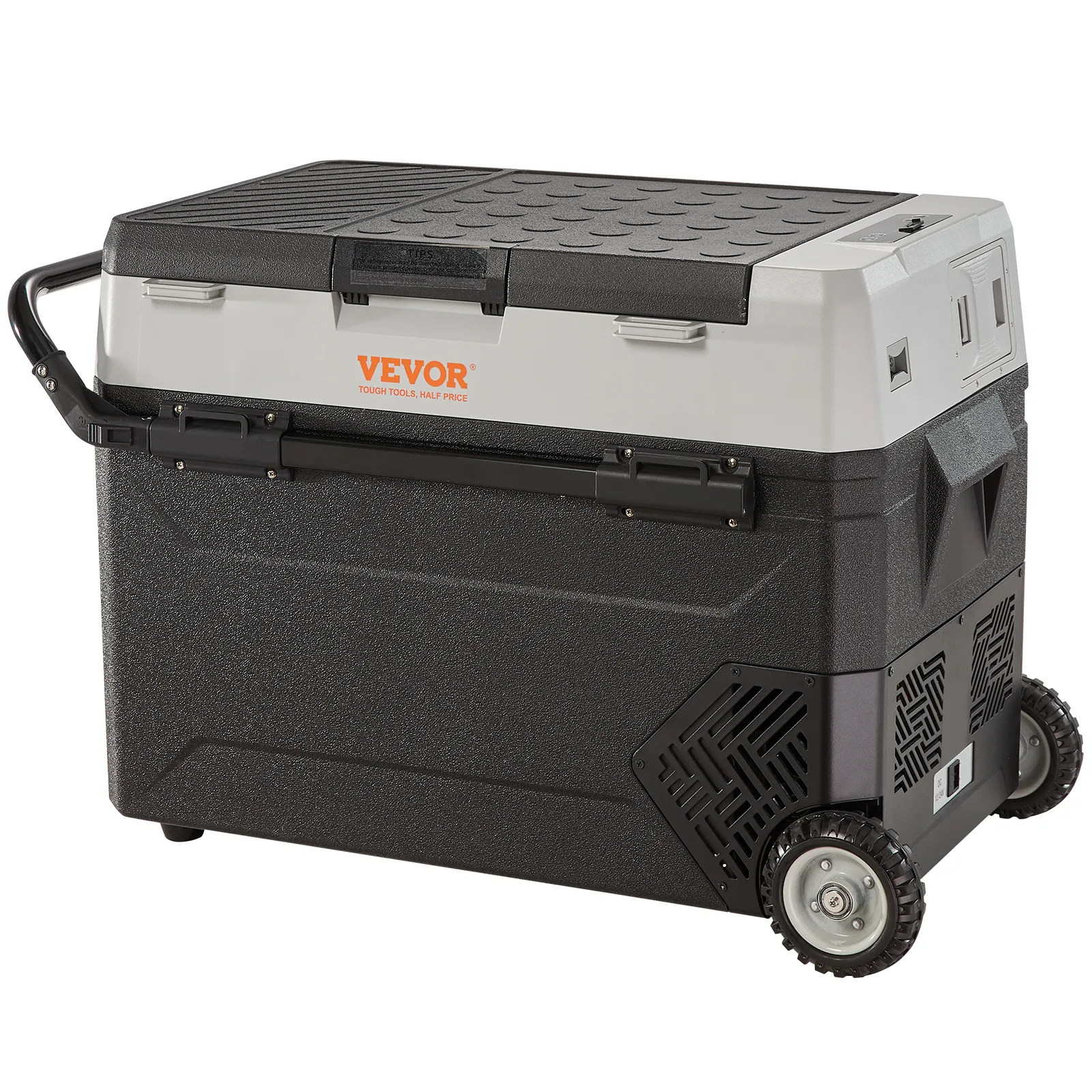 VEVOR Nevera Eléctrica Portátil de 38 L Nevera Portátil para Coche 12/24 V CC 100-240 V CA Nevera de Una Zona para Coche 0,708 kW.h -20 °C a 10 °C Congelador Ajustable para Camión Barco Camping