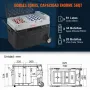 VEVOR Nevera Eléctrica Portátil de 53 L Nevera Portátil para Coche 12/24 V CC 100-240 V CA Nevera de Una Zona para Coche 0,6 kW.h -20 °C a 10 °C Congelador Ajustable para Camión Barco Camping